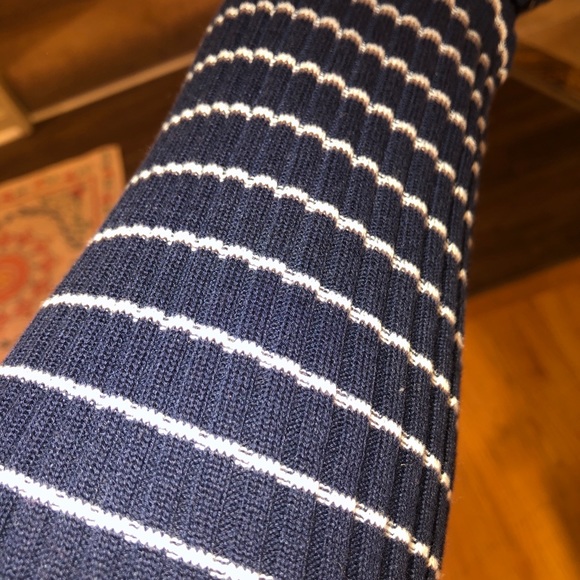 Lauren navy and white striped cardigan sz XL - Picture 4 of 4